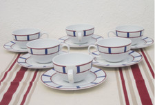  6 TASSES A THÉ PORCELAINE