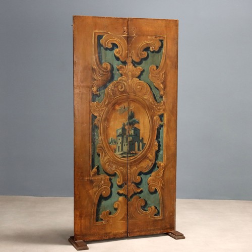 Parevent ancien peuplier peint - ancien,