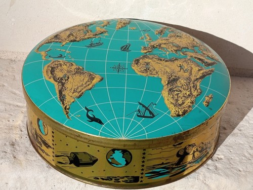Boite métal 1969 globe terre - 1969,