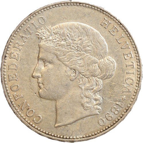 Francs tête helvetia - tête,
