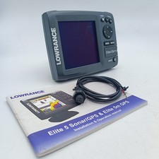 Lowrance Elite-5m Boat 5” GPS Chartplotter Display Unit ELITE 5m Built-in Antenn