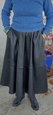 Superbe Jupe Longue  En Cuir