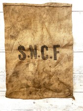 Antique SNCF Burlap Bag