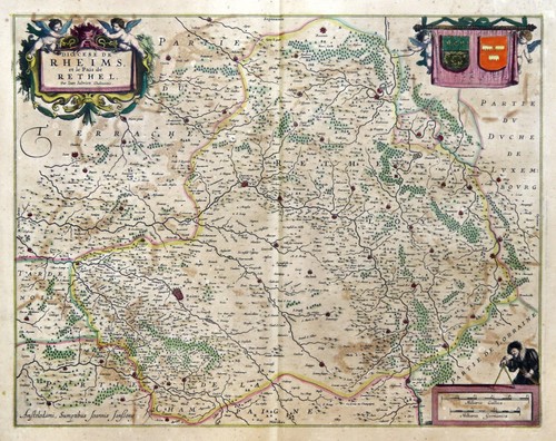 Carte ancienne reims - carte,