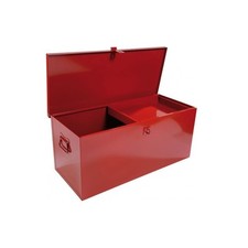 Coffre de Chantier Métallique Avec Plateau Amovible SAM Rouge 800x350x350mm - S