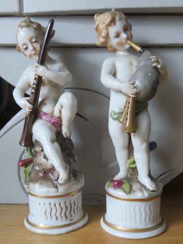 Paire angelots musiciens - paire,