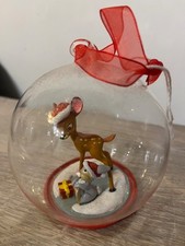 Boule noël verre bambi - en,