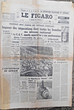 old newspaper right figaro 29 May 1968 demonstration dead of van dongen