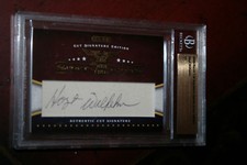 2009 SP Leaf Razor Prime Cuts Sports Icons Hoyt Wilhelm White Sox Auto 1/1