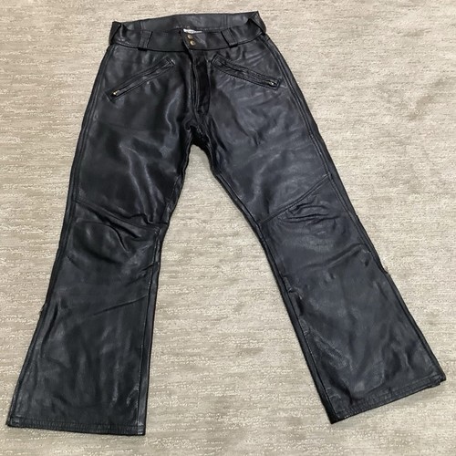 Langlitz leather pants - leather, black