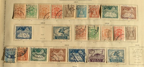 Timbres pologne lot 1919 - timbres,