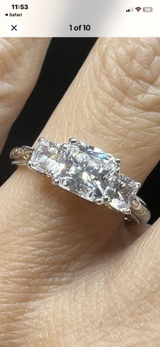 Tacori 925 2ct - cut, cz