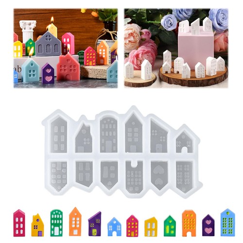 Moule silicone maisons noël - moule,