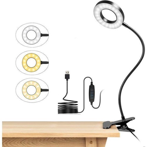 Lampe bureau pince usb - lampe,