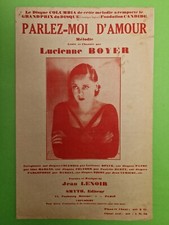 52/ PARTITION PAROLE & CHANSON - Lucienne BOYER (2 chansons) - 1932