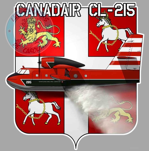 Sticker canadair 215 canada - canadair,