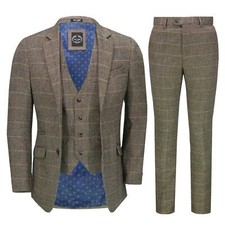 Hommes 3 Pièce Tweed Suit