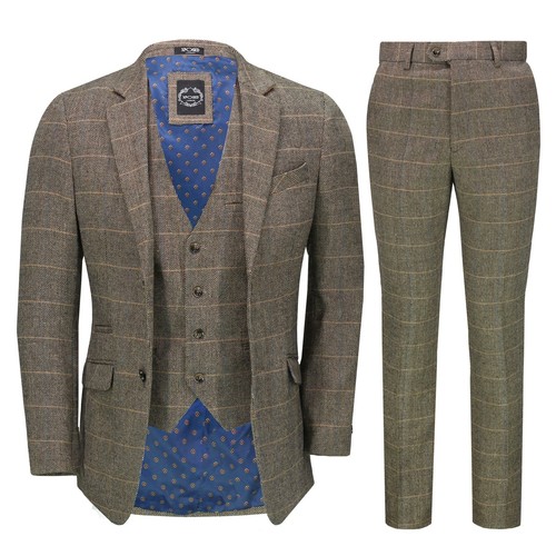 Hommes pièce tweed suit - pièce,