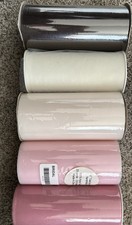 Lot Of Tulle 5 Rolls 6” Varied Lengths (see Below) 1 Partial Brown Cream Pinks