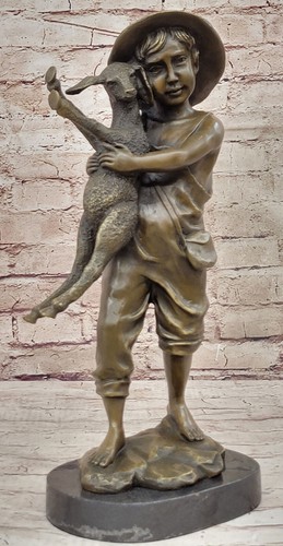 Rare bronze métal statue sur - rare,