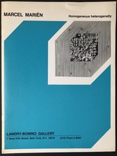 Marcel Marien / Homogeneous Heterogeneity catalog of 1972 exhibit at