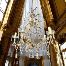 Lustre français en laiton et