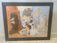 Pastel encadrée représentant