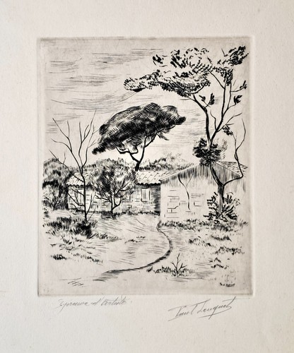Gravure burin paul leuquet - burin,