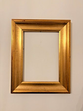 Ancien Cadre Murale Bois Doré