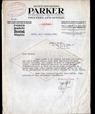 CLICHY-LA-GARENNE (92) WORKSHOP / ANTI-RUST PROCESS "PARKER" in 1935