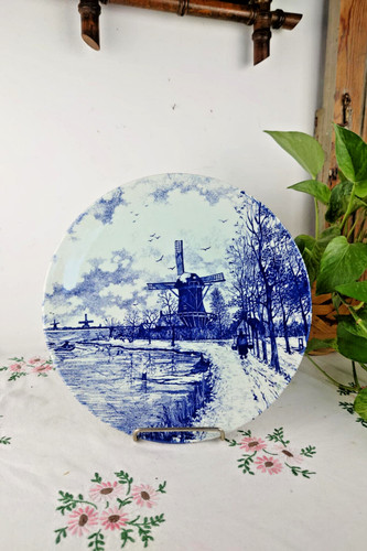 Grande assiette delfts - made, in