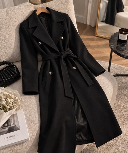 Manteau femme long - , noir