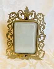 Cadre (2) Laiton Doré Ciselé