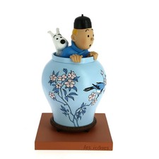 Figurine Tintin & Milou dans la potiche, Collection "LES ICONES" 