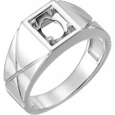 Monture De Bague Ovale Pour