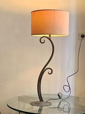Lampe vintage minimaliste métal fer forgé végétale florale hauteur 67 cm