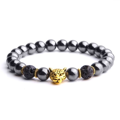 Bracelet perles hématite - bracelet, de