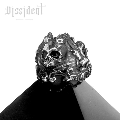 Bague chevalière acier - bague,