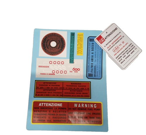 Kit autocollants pour fiat 600 - autocollants,