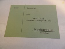 Ancienne Carte Postale Nsu Quick