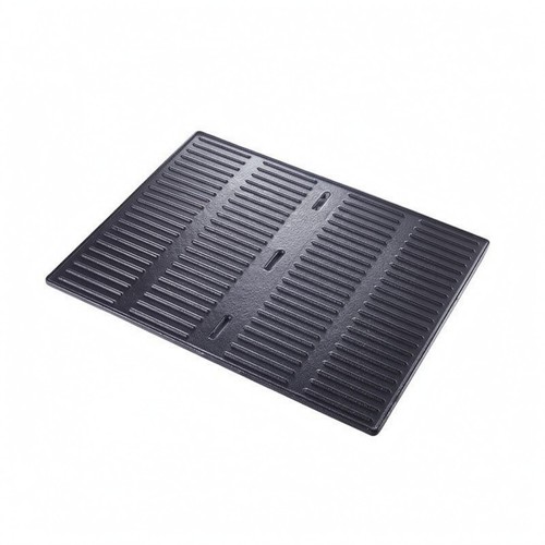 Plaque grill fonte rainuré - plaque,