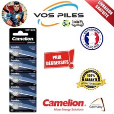 Pile bouton CR1225 DL1225 BR1225 ECR1225 EL1225 Lithium 3V 50 mAh Camelion