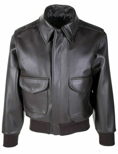 Blouson bomber cuir homme noir