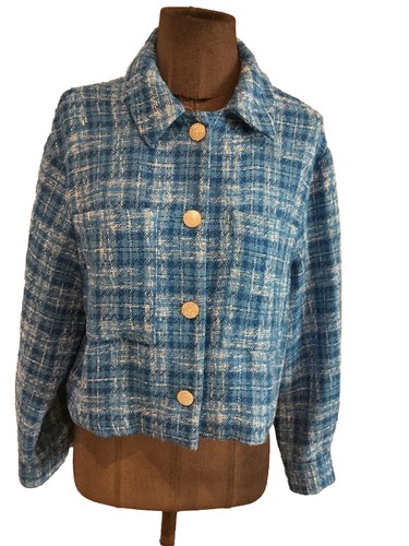 Très belle veste bleu boutons - très,