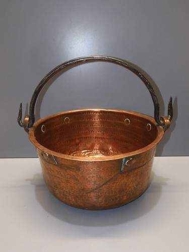 Ancien petit chaudron cuivre - petit,