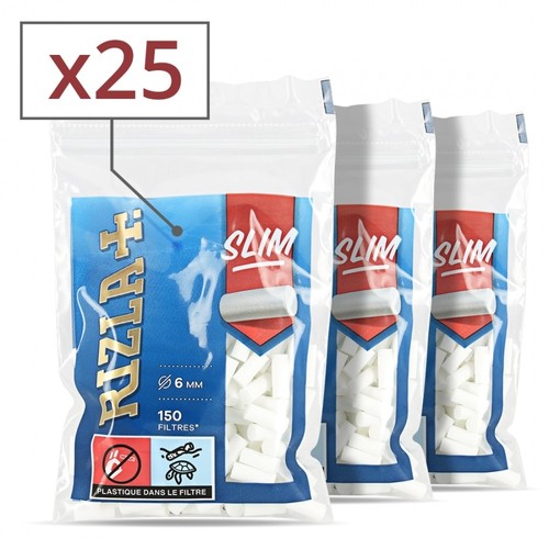 Filtres slim 6mm rizla x25 - slim,
