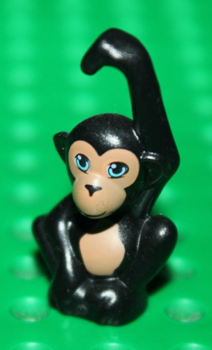 Singe lego friends black baby - black,