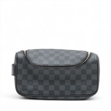Louis Vuitton Damier Graphite Toilet Pouch N47625 Black