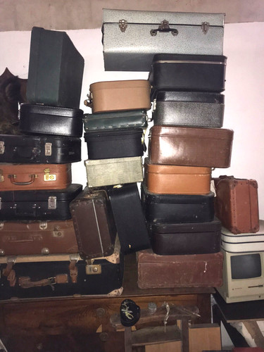 Lot anciennes valises en - anciennes,