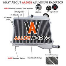 Amélioré Courses 26mm Moto Radiateur Pour Yamaha TZR250 1KT TZR 250 Aluminium